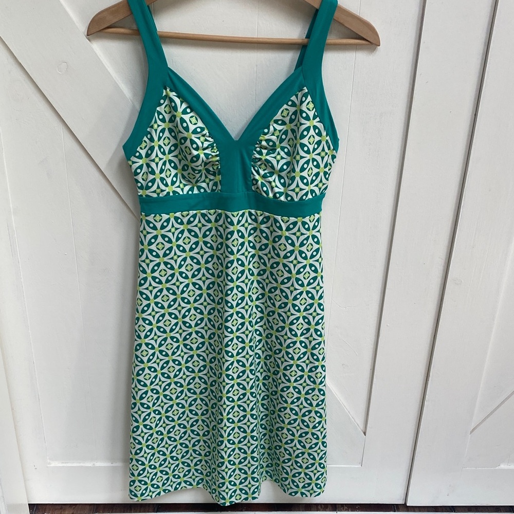 Patagonia Green Patterned Women's Dress